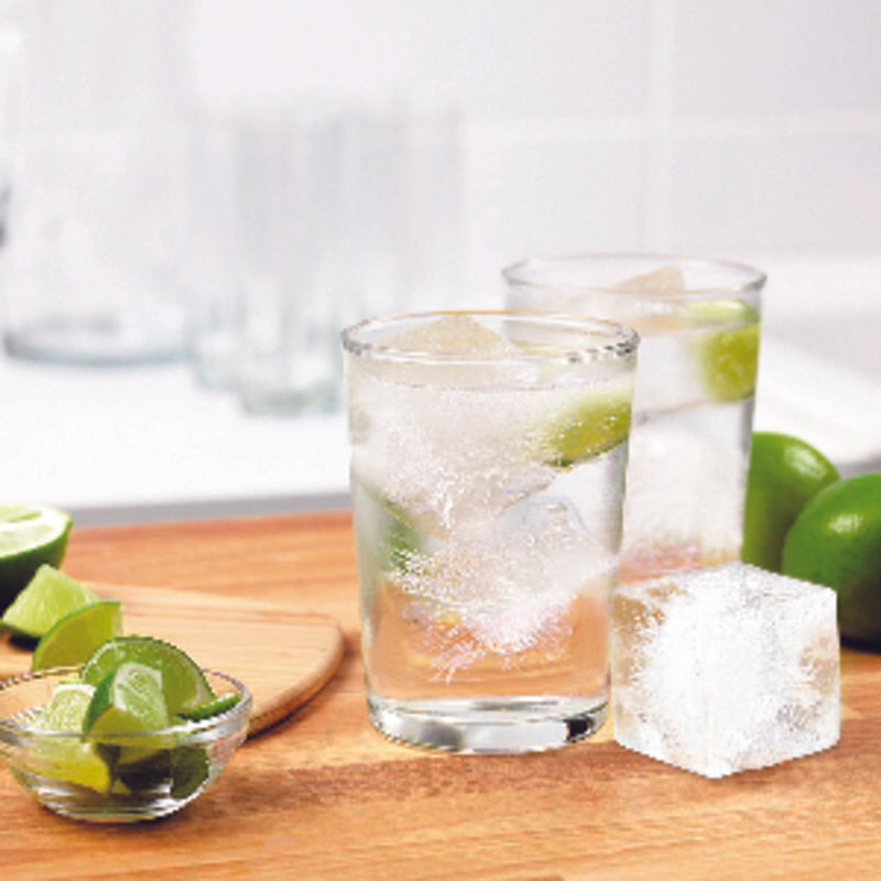 Tovolo Candy Apple Red Silicone King Cube Ice Tray, Pack of 6