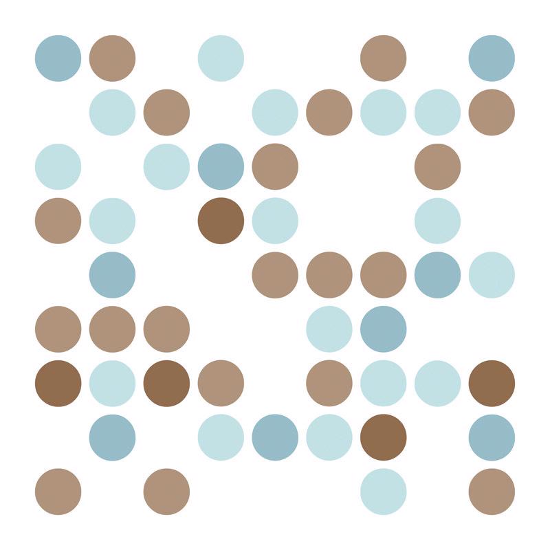 Con-Tact Grip Prints 4 ft. L X 18 in. W Blue/Brown Polka Dots Shelf Liner