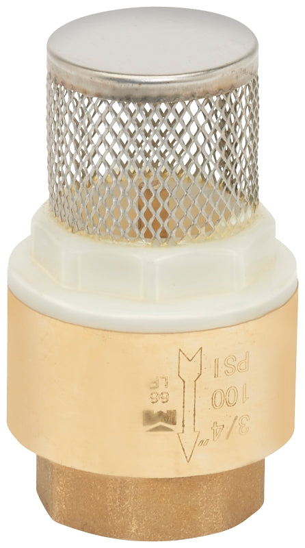 B & K ProLine Series 101-324NL Foot Valve, 3/4 in Connection, FPT, Brass Body