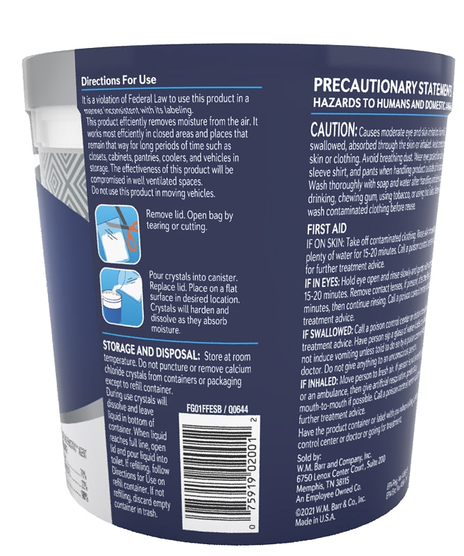 DampRid FG01K Moisture Absorbing System, 10.5 oz Pail, Solid, Odorless