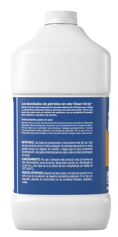 Klean Strip GKSP94214 Mineral Spirit Thinner, Liquid, Solvent, Light Yellow, 1 gal Can, Pack of 4