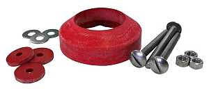 Korky 464BP Tank-to-Bowl Gasket, 2-1/8 in ID x 3-1/2 in OD Dia, Sponge Rubber, Red, For: 2 in 2-Piece Toilet Tanks