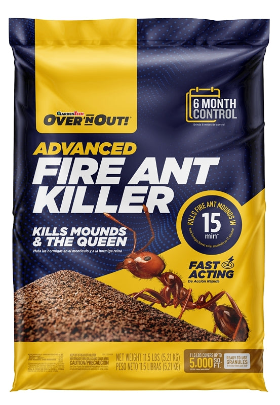Over 'n Out GU100515674 Ant Killer, Broadcast Spreader, Drop Application, 11.5 lb