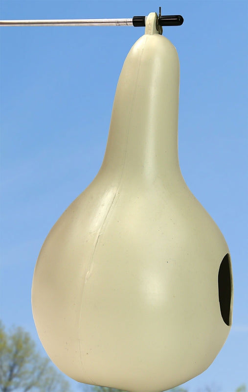 Heath 30011 2-Piece Bird House, 7.13 in W, 7.13 in D, 11.88 in H, Gourd, Plastic, Off-White