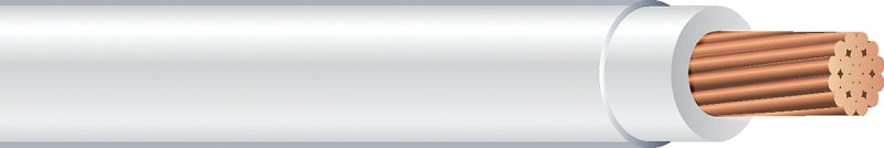 Southwire 22965852 Series Building Wire, White Sheath, 12 AWG Wire, 100 ft L, Copper Conductor, PVC Insulation