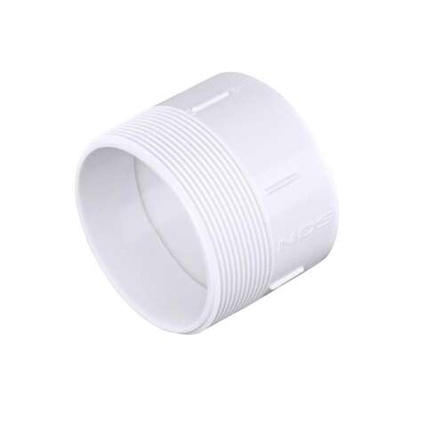 NDS Schedule 35 4 in. Hub each X 4 in. D MPT PVC Pipe Adapter 1 pk