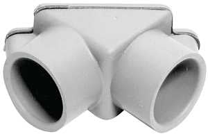Carlon E990DR-CAR Access Pull Elbow, 1/2 in Hub, 2-3/16 in OAL, PVC, Gray