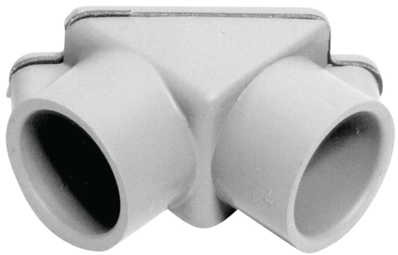 Carlon E990DR-CAR Access Pull Elbow, 1/2 in Hub, 2-3/16 in OAL, PVC, Gray