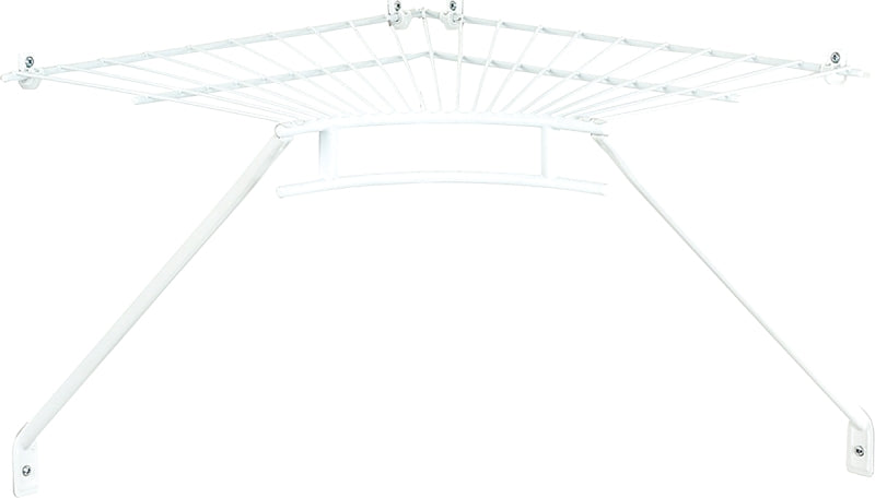 SHELF CORNER KIT 12 IN WHITE, Pack of 4