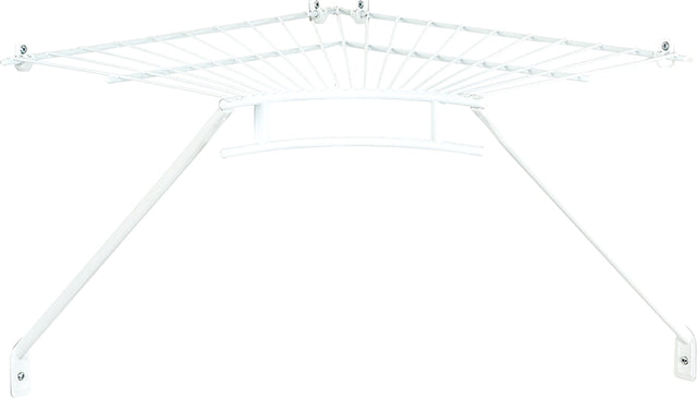 SHELF CORNER KIT 12 IN WHITE, Pack of 4