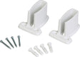 ClosetMaid 6620 Wall Bracket, Resin, White, Includes: (2) Wall Brackets, (4) Pins, (4) Anchors