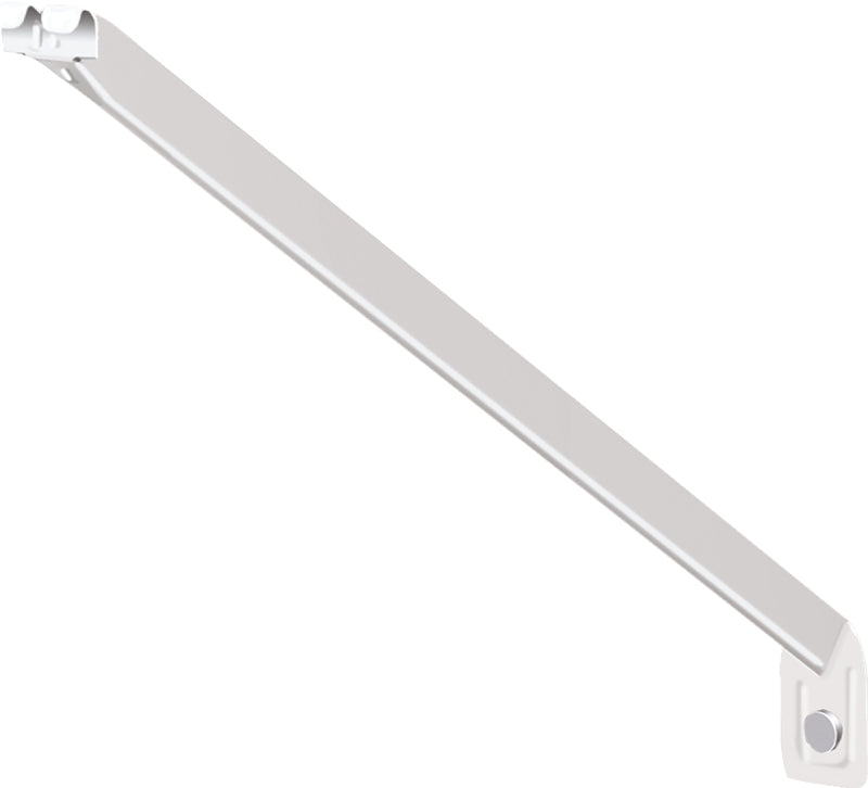 ClosetMaid 1164XBJ Support Bracket, 12 in L, 2 in H, White, Steel