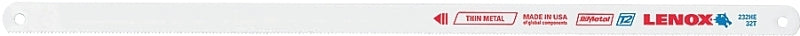 Lenox 20156S232HE Hacksaw Blade, Tuff Teeth, Bi-Metal, 1/2 in W, 12 in L, 32 TPI, Steel Cutting Edge