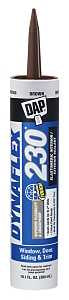 DAP 18418 Premium Sealant, Brown, 1 day Curing, 40 to 100 deg F, 10.1 oz Cartridge, Pack of 12