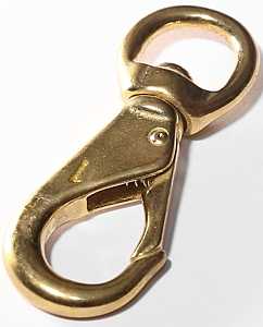 Baron 251BT-3 Quick Snap, 198 lb Working Load, Solid Bronze, Polished