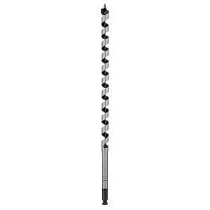 Irwin 3043008 Auger Drill Bit, 11/16 in Dia, 17 in OAL, Twist Flute, 1-Flute, 7/16 in Dia Shank