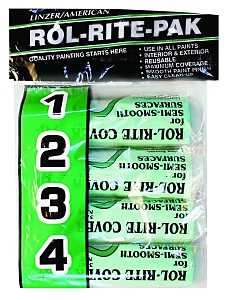 Linzer 9384 Paint Roller Cover, 3/8 in Thick Nap, 9 in L, Polyester Cover, Green