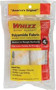 Whizz 54011 Roller Cover, 1/2 in Thick Nap, 4 in L, Polyamide Cover, 2/PK