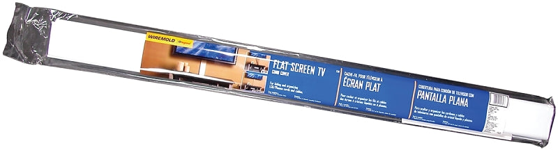 Wiremold C30 Cord Cover Kit, White, For: Flat Screen TV