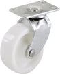 Shepherd Hardware 9054 Swivel Caster, 1-1/4 x 1-3/4 in Plate, 4.63 in W x 1-1/2 in D x 6-1/2 in H Dimensions, White, Pack of 6