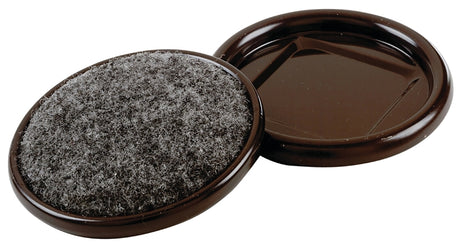 Shepherd Hardware 9092 Caster Cup, Round, 2-1/2 in Dimensions, Brown, 4/PK, Pack of 6