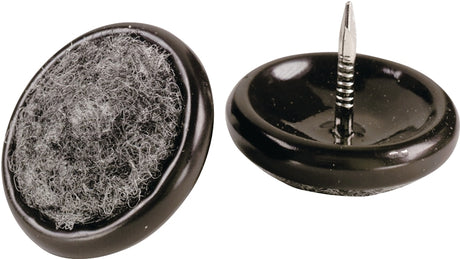 Shepherd Hardware 9103 Furniture Glide, Round, 1 in Dia Dimensions, 4/PK, Pack of 6