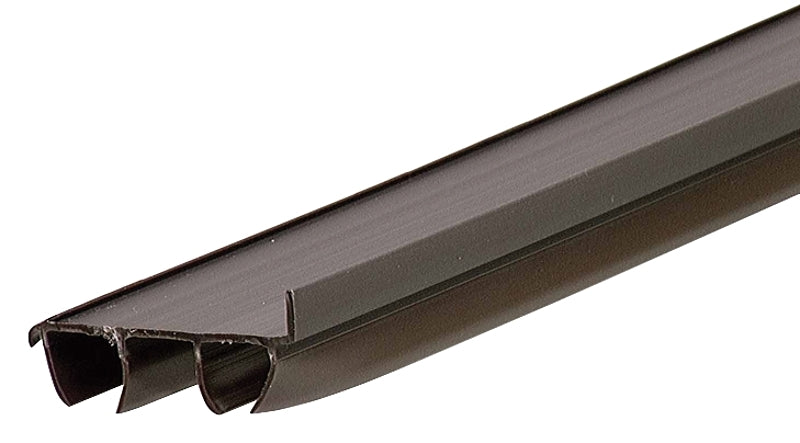 M-D 82586 Door Bottom, Brown, 36 in L, 1-3/4 in W, 1/2 in H, Vinyl