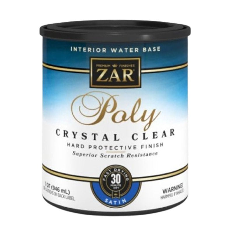 ZAR 32512 Polyurethane, Liquid, Crystal Clear, 1 qt, Can