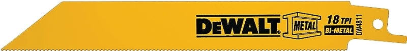 DEWALT DW4811 Reciprocating Saw Blade, Applicable Materials: Angle Iron, Fiberglass, Rubber, 3/4 in W, 6 in L
