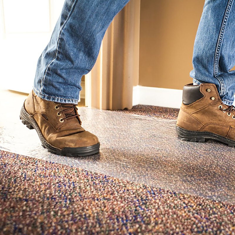 Surface Shields CS24200L Carpet Shield, 200 ft L, 24 in W, 2.5 mil Thick, Polyethylene, Clear