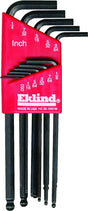 Eklind 13211 Hex Key Set, Includes: 0.05 to 1/4 in Keys, 11-Piece, Steel, Black