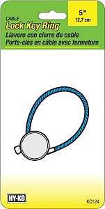 Hy-Ko KC124 Key Ring, Nylon-Coated