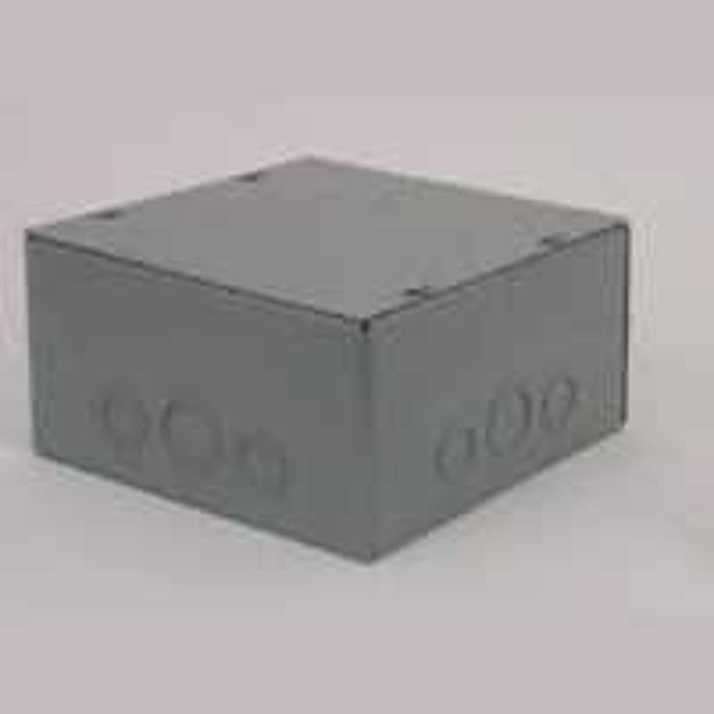 Raco SC080804RC Pull Box Enclosure, 1-Gang, Steel, Surface, Enamel-Coated