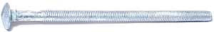 Midwest Fastener 05513 Carriage Bolt, 3/8-16 in Thread, NC Thread, 7 in OAL, 2 Grade