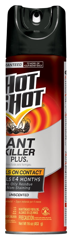 Hot Shot 4480-9 Ant Killer Plus, Liquid, Spray Application, 16 oz Aerosol Can