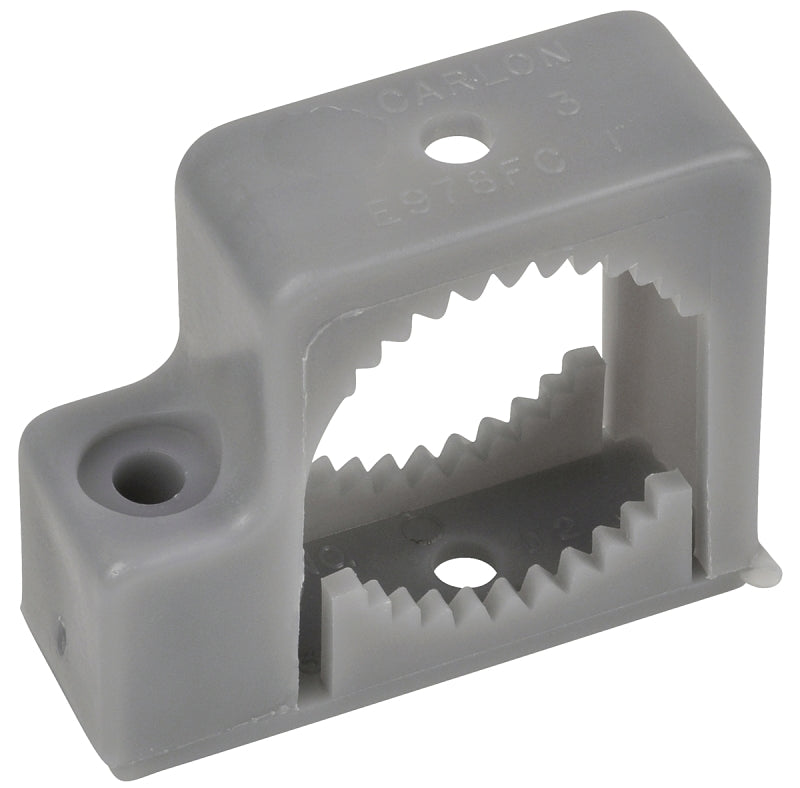 Carlon E978DC-CAR Conduit Strap, 1/2 in, 1-5/8 in L, Polypropylene, Gray, 40/PK
