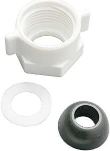 Plumb Pak PP23549 Ballcock Coupling Nut with Cone Washer, 5/8 in, Plastic