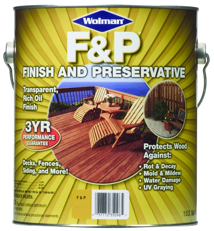 Wolman 14416 Preservative, Cedar, Liquid, 1 gal, Can, Pack of 4