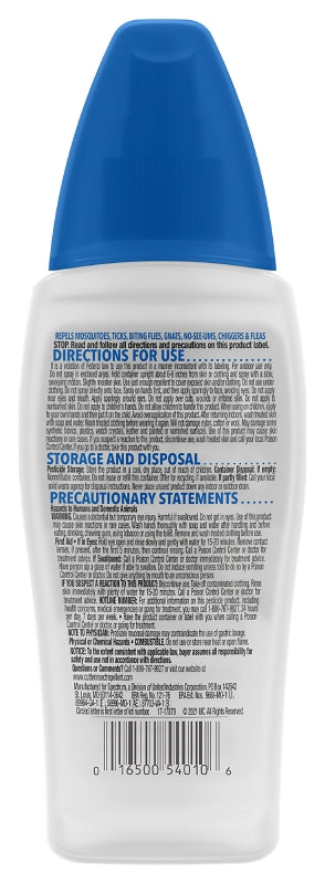 Cutter SKINSATIONS 54010-6 Insect Repellent, 6 fl-oz Bottle, Liquid, Water White, Alcohol