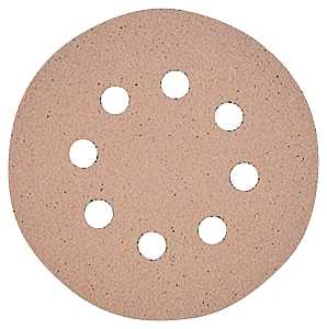 DEWALT DW4307 Sanding Disc, 5 in Dia, Coated, Aluminum Oxide Abrasive, Paper Backing, 8-Hole