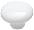 Amerock Allison Value Series 232WHT Cabinet Knob, 15/16 in Projection, Traditional, 1-1/4 in, Ceramic