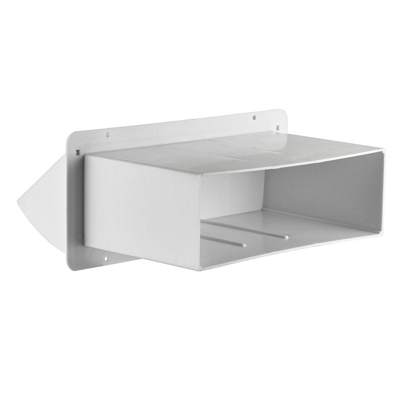 Lambro 1170W Wall Cap, Plastic, White, For: 10 x 3-1/4 in Hoods