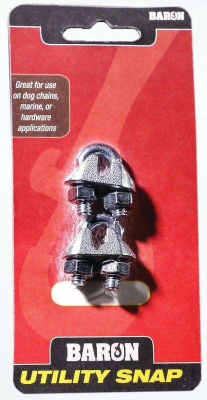 Baron C-260-1/8 Wire Rope Clip, Malleable Iron