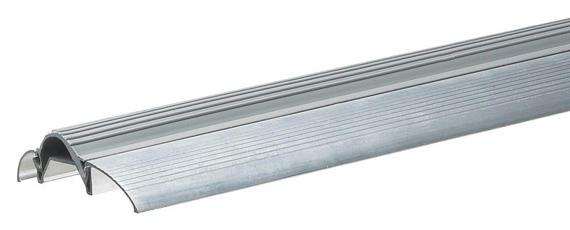 Frost King ST26A Series Top Threshold, 3/4 in H, 36 in L, 3 in W, Aluminum/Vinyl, Silver