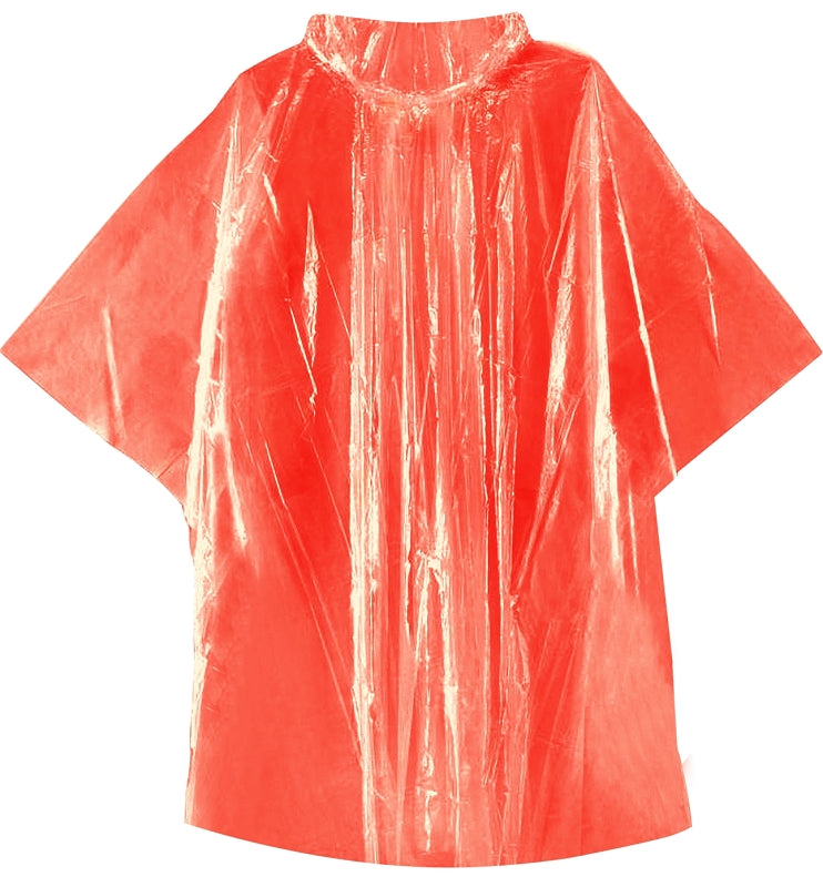 Diamondback 1743B Emergency Poncho, One-Size, PVC, Hooded Collar, Pack of 20