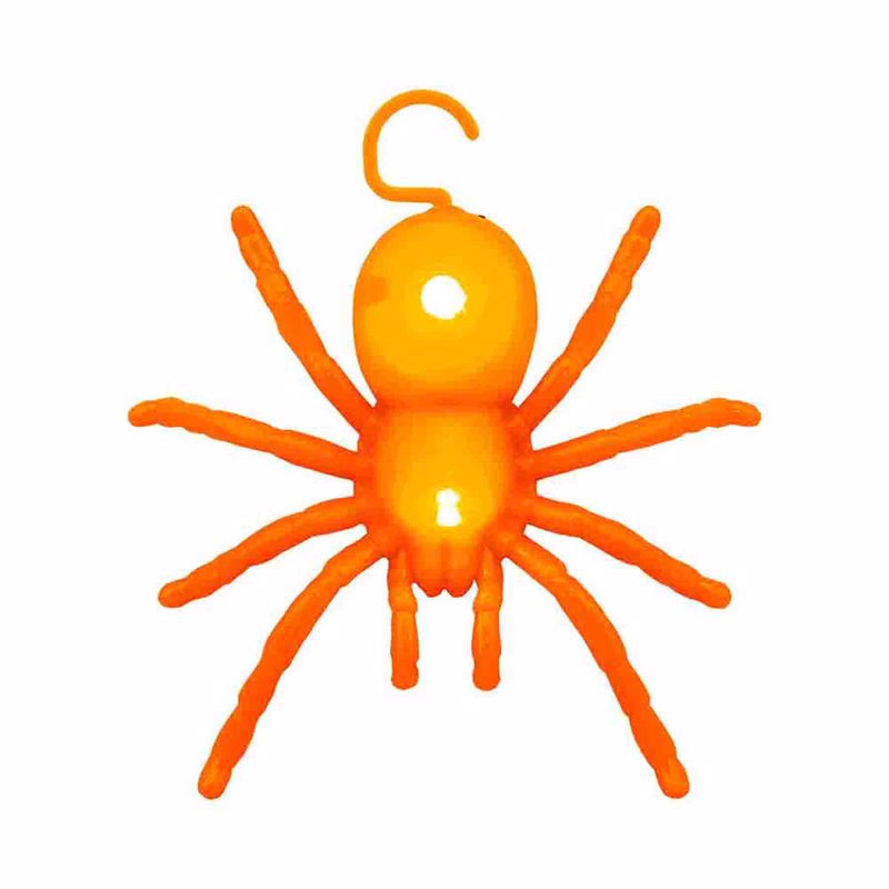 Magic Seasons White 4.75 in. Prelit Light Up Spider, Pack of 24