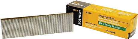 Bostitch BT1335B Series Nail, Glue Collation, 1-3/8 in L, 18 Gauge, Steel, Coated, Brad Head, Smooth Shank, 3000/PK