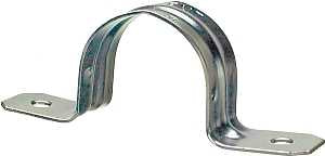 Halex 26164 Conduit Strap, 1-1/4 in, Steel, Galvanized, 4/BAG