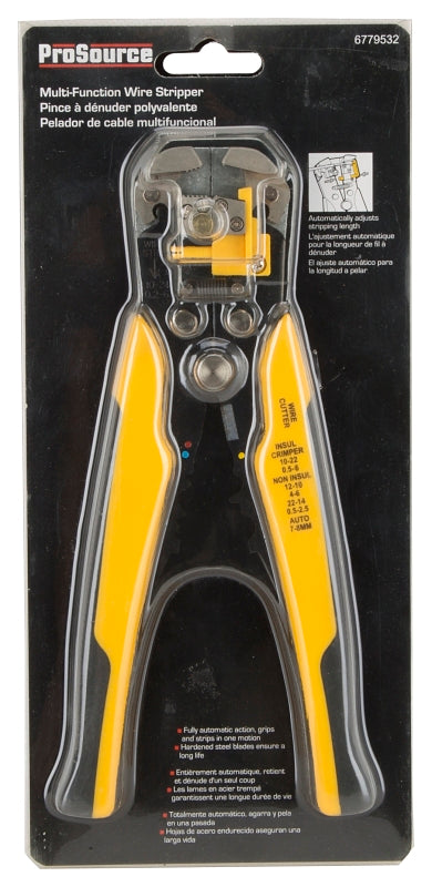 ProSource KY-665T3L Wire Stripper, 10 to 24 AWG Wire, 10 to 24 AWG Stripping, 10 to 24 AWG Cutting Capacity