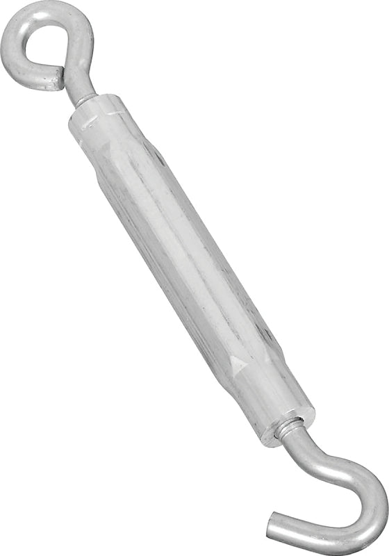 National Hardware 2172BC Series N221-846 Turnbuckle, 45 lb Working Load, #10-24 Thread, Hook, Eye, 5-1/2 in L Take-Up, Pack of 10